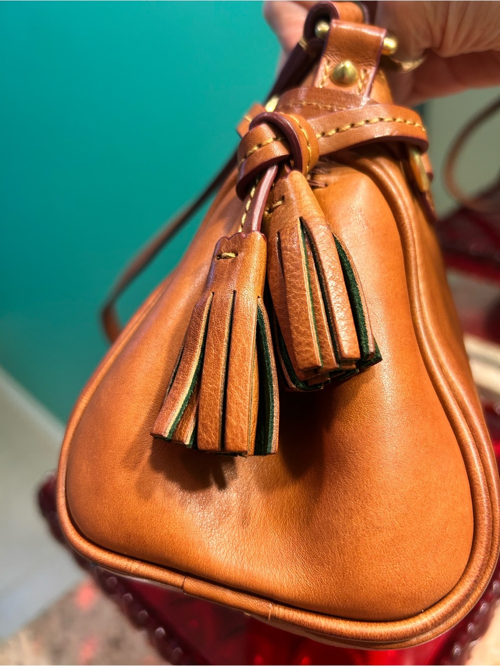 Dooney & Bourke Natural Leather Mini Hobo - Picture 6 of 7